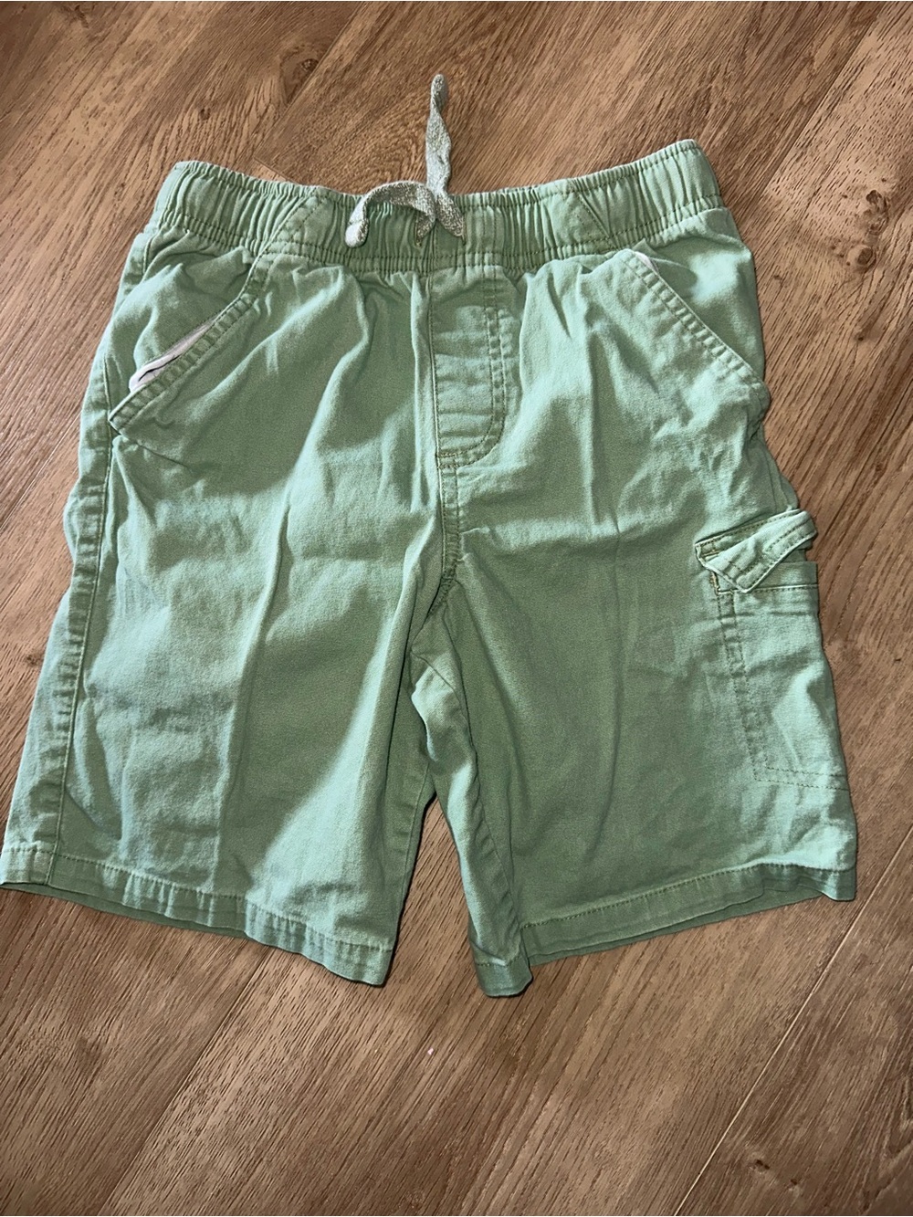 Men's Casual Drawstring Cargo Shorts - Mint Green